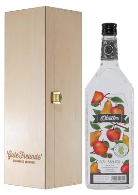Produktbild von Renchtäler Obstler mit Geschenk-Holzkiste