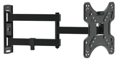 Produktbild von Schwenkbare TV-Wandhalterung 15-47 Zoll - VESA 75x75/100x100/200x200 - Neigbar und drehbar - Max. 30 kg - Kabelmanagement - Schwarz [39697B]