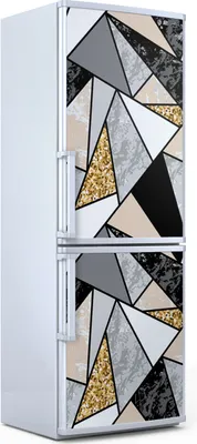 Produktbild von Magnete Dekorative - 60 cm x 180 cm - Küche Magnetmatte Kühlschrankmagnete - Geometrische Muster Abstrakt