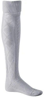 Produktbild von EXTRA Lange Trachtensocken Kniehoch Strümpfe Socken 75cm, Farbe:Weiß, Größe:41-43