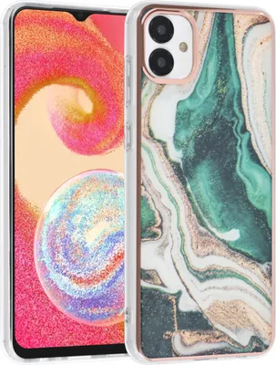 Produktbild von UNIQ Accessory Samsung Galaxy A04e TPU Back Cover - Marble Green