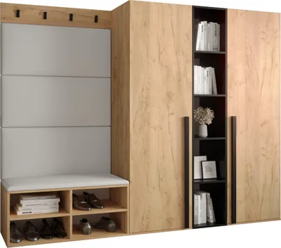 Produktbild von Garderobe MIRO Set 8 mit gepolsterten Paneelen Industrial Design