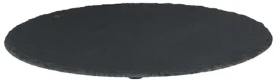 Produktbild von SCHIEFER-DEKOPLATTE RUND. 30cm. Schieferplatte. Kanten GEBROCHEN.