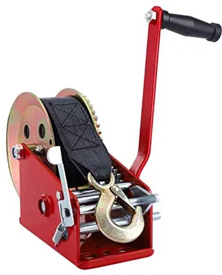 Produktbild von Famanu Handwinde 10 m Riem, 1600 kg Tragkraft - Werkstatt und Garage