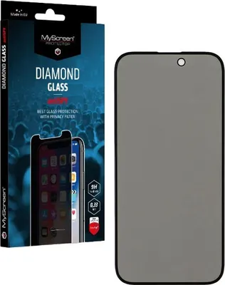 Produktbild von Datenschutzglas für iPhone 15 MyScreen Hartglas Handyglas Schutzglas