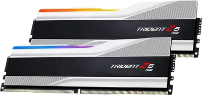 Immagine prodotto di G.Skill Trident Z5 RGB - DDR5 - Kit - 64 GB: 2 x 32 GB - DIMM 288-PIN - 6000 MHz / PC5-48000 - CL32 - nonECC - disco in metallo