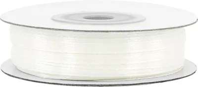 Produktbild von Satinband 3mm x 50m Rolle Ivory / Elfenbein