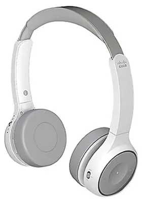 Image de Casque supra-auriculaire sans fil Bluetooth Cisco 730 à réduction de bruit Platinum and White