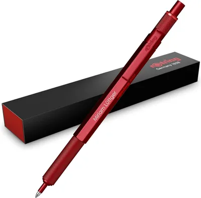 Productafbeelding van rOtring 600 balpen - Metalen behuizing - Individuele gravure - Leuke balpen - Personaliseerbaar - Blauw
