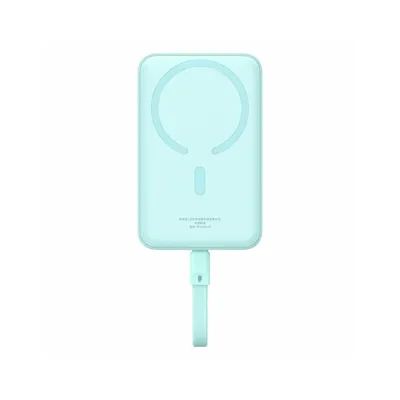 Zdjęcie produktu dla Baseus MAGSAFE MINI TYPE-C BEZPRZEWODOWY POWERBANK 10.000 MAH 30WMAVI power bank litowo-polimerowy (LiPo) 10000 mAh Bezprzewodowe ładowanie Jasnoniebieski