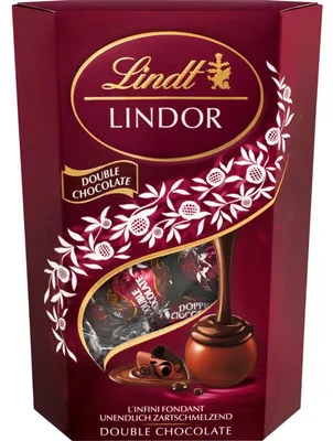 Immagine prodotto di Lindt Lindor praline al doppio cioccolato 200g – cioccolato fondente e al latte