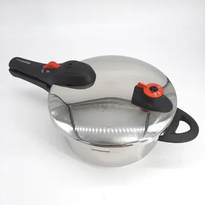Produktbild von AmazonBasics 111604OA960, 4 l, Keramik, Gas, Halogen, Induktion, Schwarz, Edelstahl, 22 cm, Edelstahl, 44 mm