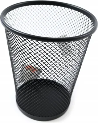 Produktbild von Stiftehalter Metall Schwarz Rund Stifteköcher Schreibtisch Organizer Büro Ordnung