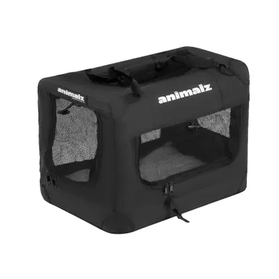 Obrázok produktu pre ANIMALZ | Transportná prepravka SAFEBOX S pre psa a mačku | Skladacia cestovná prepravka s sieťovinou a podložkou