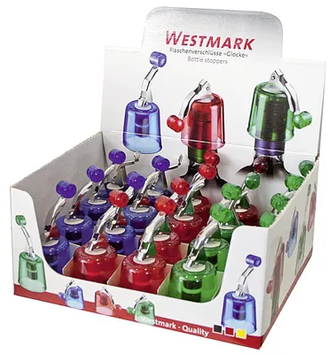 Immagine prodotto di WESTMARK Flaschenverschluß Glocke farb. 20 Stück Verkaufseinheit 444471 4004094444616