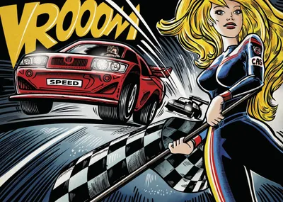 Productafbeelding van DINO Puzzel Pop Art: Rennen, 1000 stukjes