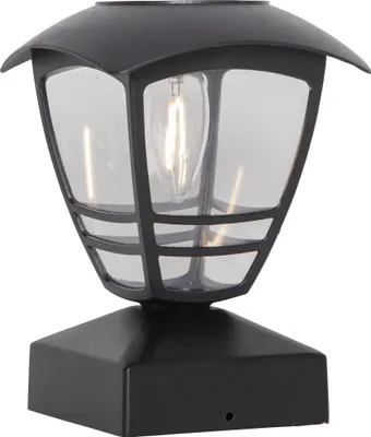 Produktbild von LED-Solar-Pfosten/Wegleuchte 'Felix', ca. 14x19cm, schwarz