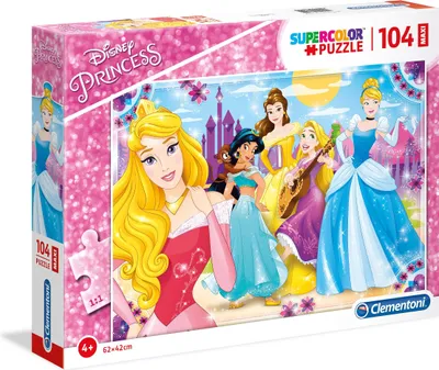 Zdjęcie produktu dla CLEMENTONI Puzzle Disney Księżniczki MAXI 104 elementy