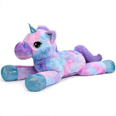 Produktbild von Weicher Einhorn Plüsch von 110 cm für Kinder