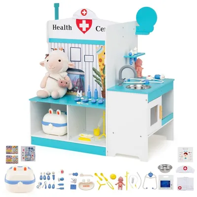Obrázek produktu pro Dětská hrací sada Doktor s 27 doplňky, modrá