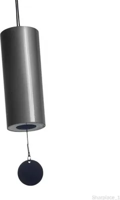 Produktbild von Windspiel – Antik – Beruhigende Melodie – Einfach aufzuhängen – Schwarz – 1 Stück