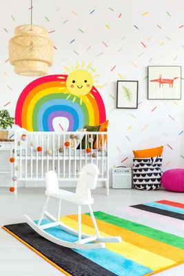 farbenfroher Regenbogen für das Kinderzimmer – Decords Wandtattoo, Produktansicht 1