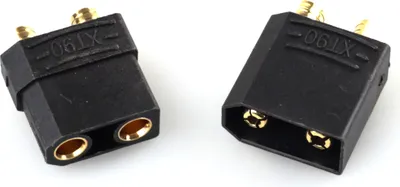 Produktbild von Amewi XT90 Stecker und Buchse schwarz 1 paar