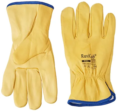 Productafbeelding van Ruvigrab 321F handschoen, gemaakt van rundleer, gevoerd voor extra warmte