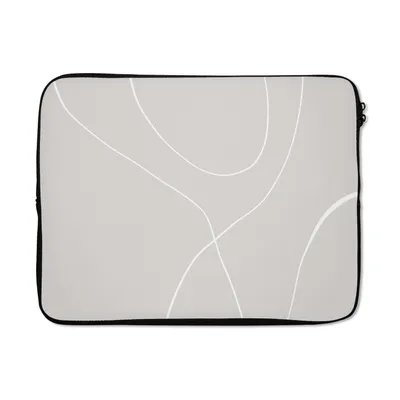Produktbild von MuchoWow® Laptop Hülle 15 Zoll Linienkunst - Abstrakt - Pastell Laptoptasche - Laptoptasche - Sleeve - Rundum-Schutz
