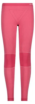 Zdjęcie produktu dla CMP Damskie spodnie sportowe, bielizna, długie, bezszwowe, różowe, rozmiar 42/44