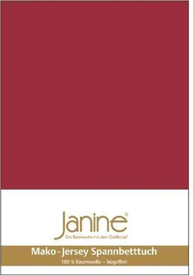 Produktbild von Janine Mako-Feinjersey, 100% Baumwolle Kissenhülle Kiss.  40x80 1 teilig  MAKO-FEINJERSEY 5007-71-602 granat
