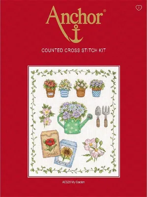 Produktbild von Anchor Kreuzstich-Set "Mein Garten", Zählmuster
