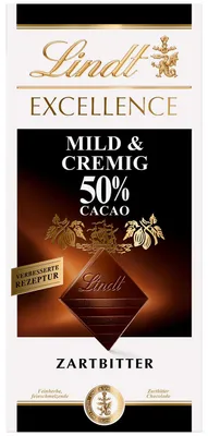 Immagine prodotto di Lindt Excellence Crostata fine dolce e cremosa al 50 per cento di cacao 100g
