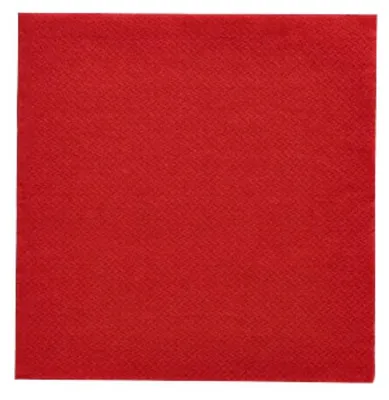 Image de PAPSTAR Cocktail-Servietten, 240 x 240 mm, 3-lagig, bordeaux 1/4 Falz, Tissu, Collection journalière - 1 Stück (89605)