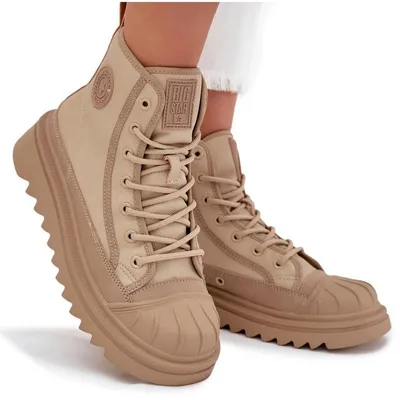 Produktbild von Hohe Damen Sneaker Gefüttert Big Star OO274A356 Beige 36