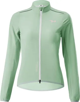 Produktbild von ROCKBROS TVI Fahrradjacke Damen Atmungsaktiv Leicht Fahrrad Jacke,Windbreaker Frauen Radjacke für Laufen Pendeln Laufen Wandern Outdoorsport, Grün L