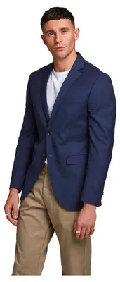Produktbild von Jack & Jones 12199891, Elasthan, Polyester, Viskose, Blau