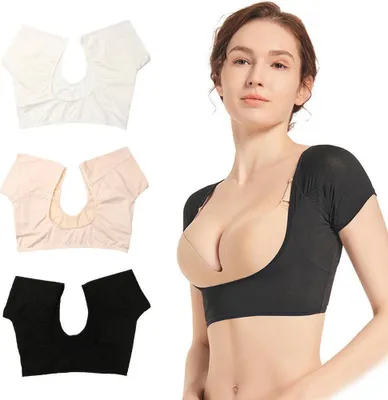 Produktbild von 3Stk chselpads Schweißpads Achsel Weste Saugfähige gegen Schweißflecken und Geruch Atmungsaktiv für Damen Frauen Unterarm Achselhöhlen Pads Größe:XL