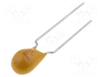 Produktbild von 1x Kondensator: Tantal -55÷125°C 47uF ±10% 16VDC THT 5mm TAP476K016 Tantal-Konden
