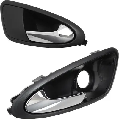 Image de Poignée de porte intérieure GAUCHE + DROITE AVANT chromée pour Seat Ibiza 6J de 2009-2012
