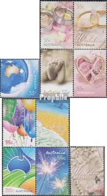 Produktbild von Briefmarken Australien 2008 Mi 3083,3084-3091 Viererblock,3092 (kompl.Ausg.) postfrisch Gruß