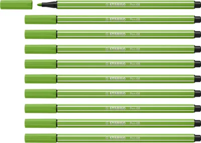 Zdjęcie produktu dla STABILO Pen 68, 1 kol., Zielony, Końcówka pociskowa, 1 mm, Zielony, Sześciokątny