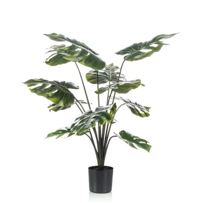 Produktbild von Emerald Monstera-Pflanze Künstlich 98 cm im Topf