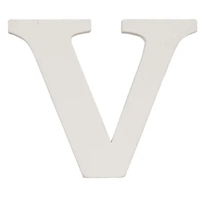 Produktbild von Clayre & Eef Buchstabe V 62861-V 9*8 cm - Natur MDF Deko Buchstabe