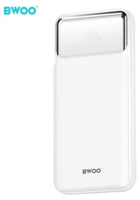 Zdjęcie produktu dla Powerbank BWOO 10000 mAh 22,5W ultracienki biały