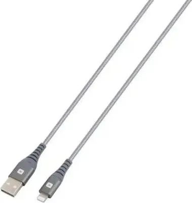 Immagine prodotto di Cavo Skross, USB-A - Lightning, intrecciato in metallo, 1,20 m, grigio