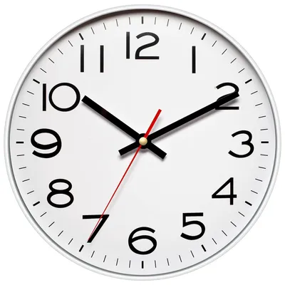 Wanduhr 25,5 cm, silber, nicht tickend, modern, Kunststoffrahmen