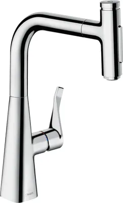 Produktbild von hansgrohe Metris M71 Einhebel-Küchenmischer 240, Ausziehbrause, 2-jet, sBox, 73817000