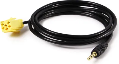 Produktbild von AUX Line In Adapter Kabel MP3 Radio Handy Stecker Buchse passend für Smart For Two 451