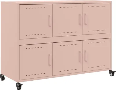 Obrázok produktu pre Komoda ružová 100,5x39x72 cm oceľ